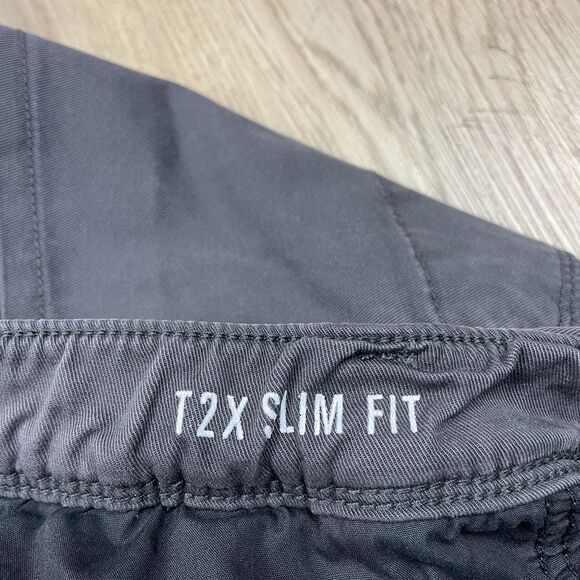 DU/ER Pants Mens 36x29 Gray T2X Slim Fit Jogger Drawstring Elastic Cuff Pockets - Picture 5 of 12